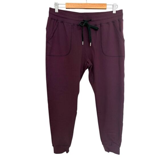 Zyia Active Ascend Joggers XL Burgundy High Rise Athleisure Drawstring - Picture 2 of 5